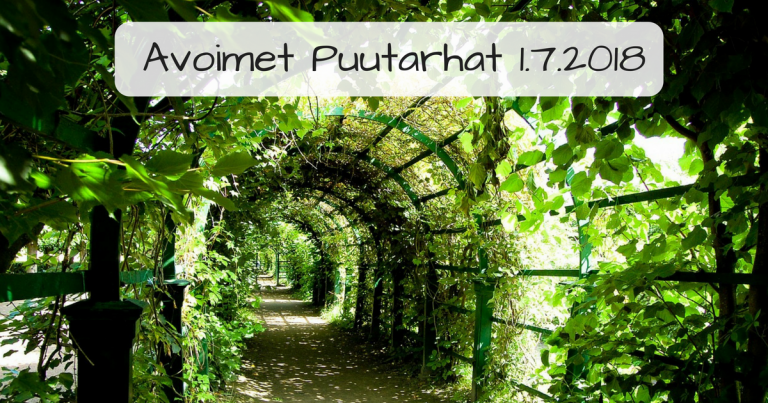 Avoimet Puutarhat – mukana ollaan taas!