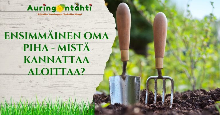 Ensimmäinen oma piha – mistä kannattaa aloittaa?